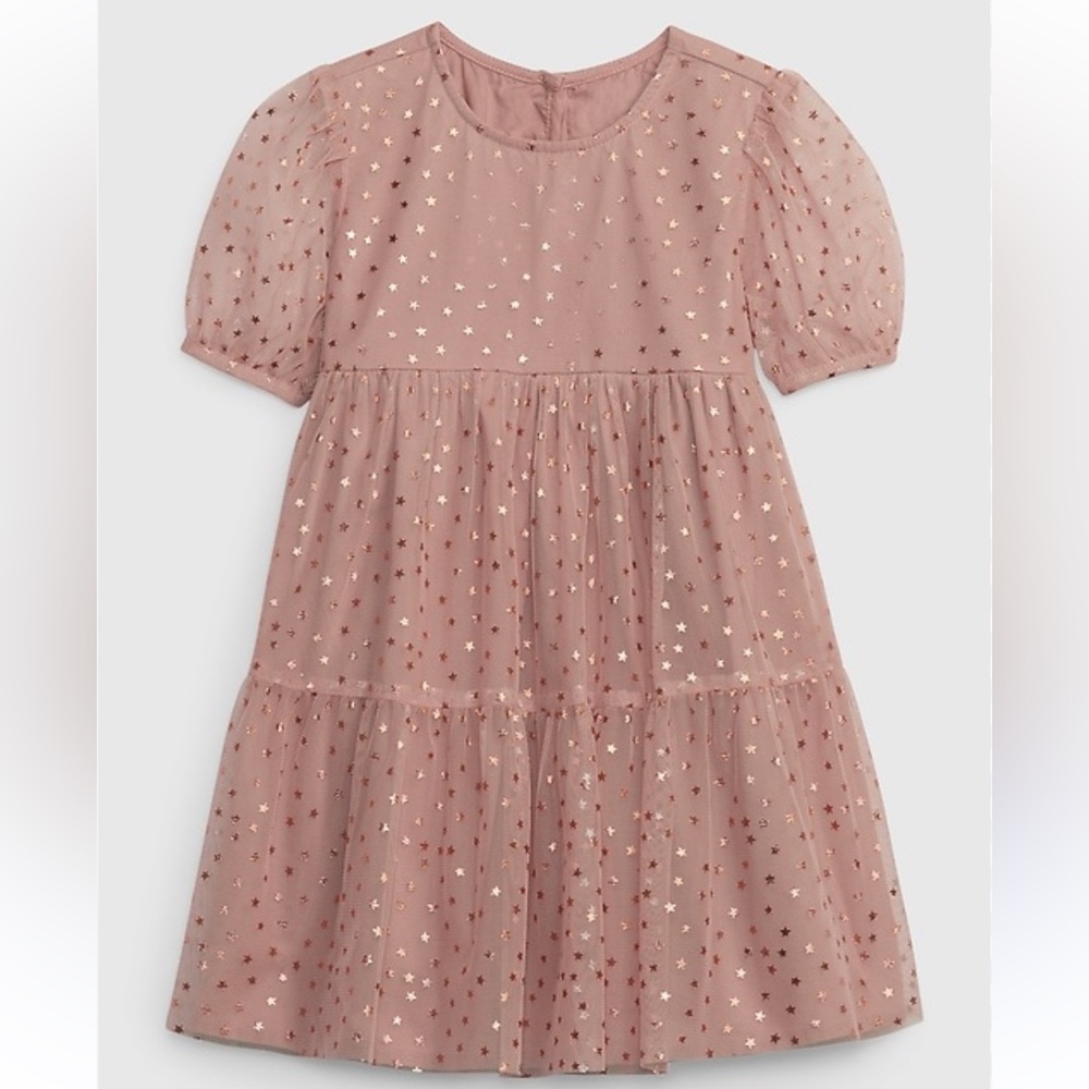 GAP Toddler Metallic Tulle Tiered Dress